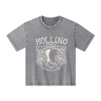 The Stone Was Rolled Away Retro Christian Kid Washed T-Shirt