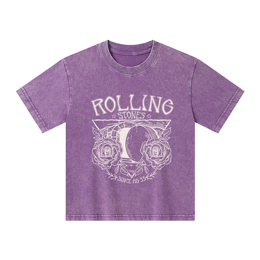 The Stone Was Rolled Away Retro Christian Kid Washed T-Shirt