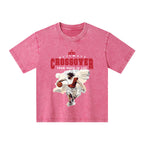 The Ultimate Crossover From Death To Life Christian Kid Washed T-Shirt