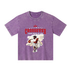 The Ultimate Crossover From Death To Life Christian Kid Washed T-Shirt