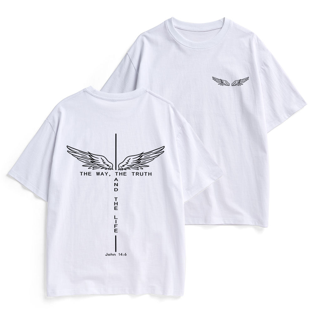 The Way The Truth The Life Christian Heavy Cotton T-Shirt