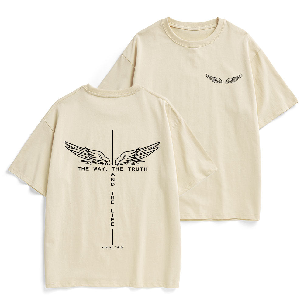 The Way The Truth The Life Christian Heavy Cotton T-Shirt