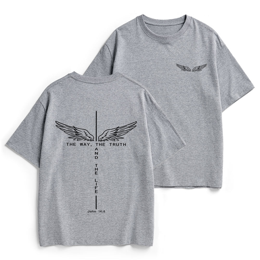 The Way The Truth The Life Christian Heavy Cotton T-Shirt