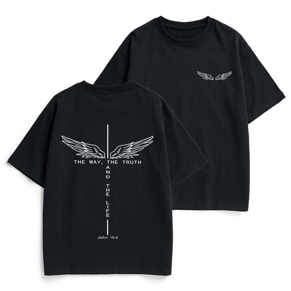 The Way The Truth The Life Christian Heavy Cotton T-Shirt