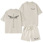 The Way The Truth The Life Christian Washed T-Shirt & Shorts