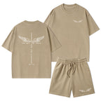 The Way The Truth The Life Christian Washed T-Shirt & Shorts