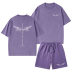 The Way The Truth The Life Christian Washed T-Shirt & Shorts