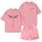 The Way The Truth The Life Christian Washed T-Shirt & Shorts