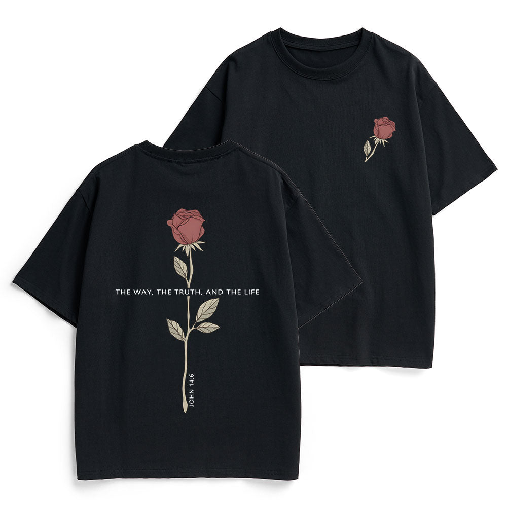 The Way The Truth The Life Christian Heavy Cotton T-Shirt