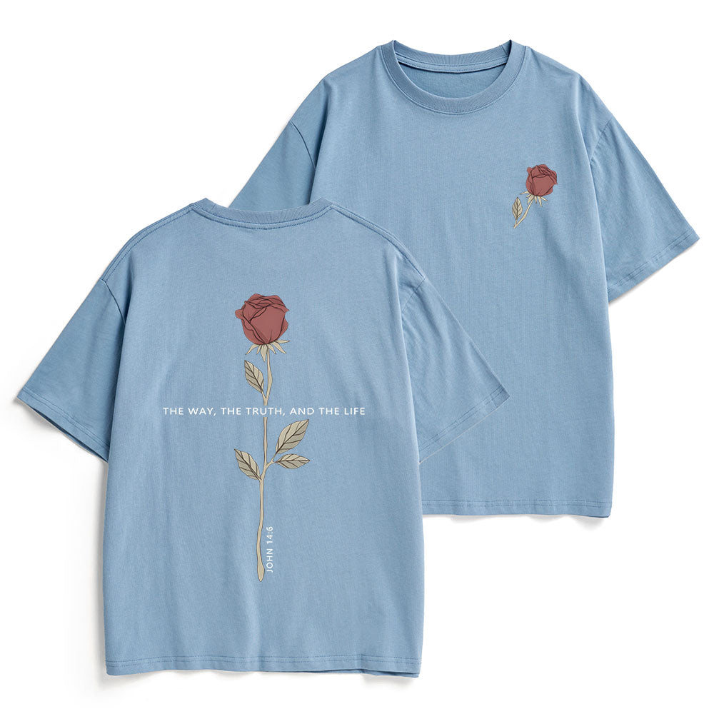 The Way The Truth The Life Christian Heavy Cotton T-Shirt