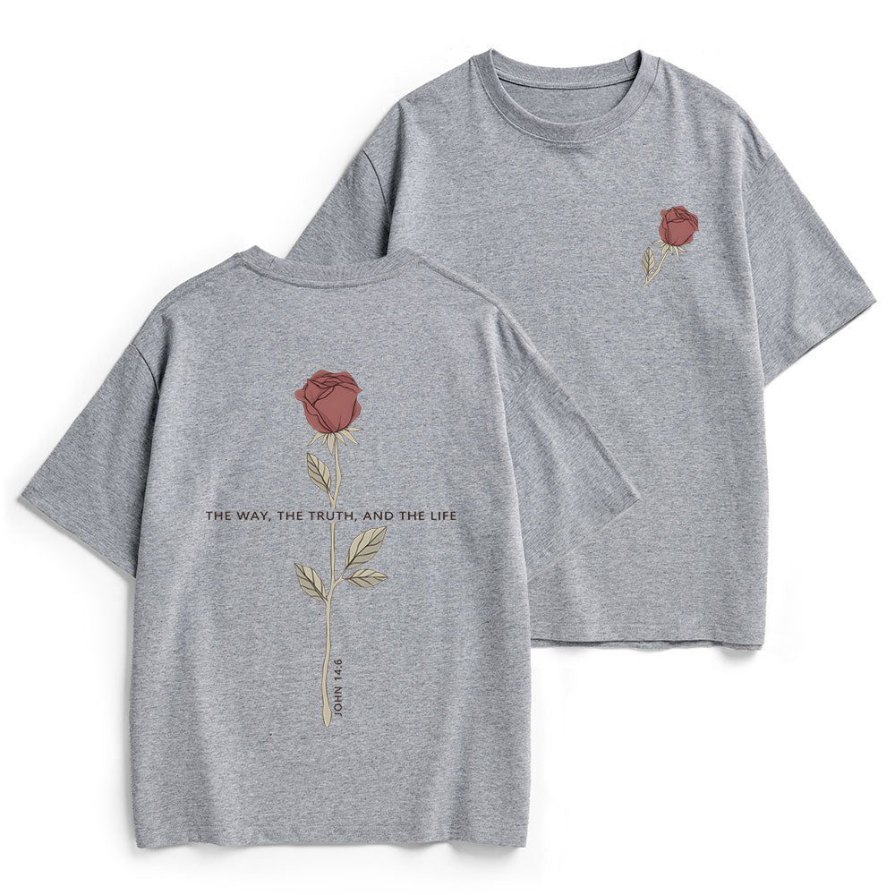 The Way The Truth The Life Christian Heavy Cotton T-Shirt