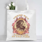 There Was Another In The Fire Christian Canvas Tote Bag