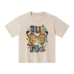 There Was No Way But God Made A Way Christian Kid Washed T-Shirt