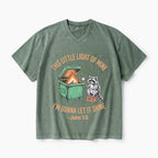 This Little Light Of Mine I'm Gonna Let It Shine Christian Washed V-Neck T-Shirt