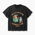 This Little Light Of Mine I'm Gonna Let It Shine Christian Washed V-Neck T-Shirt
