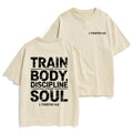 Train Your Body Discipline Your Soul Christian Heavy Cotton T-Shirt