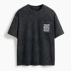Train Your Body Discipline Your Soul Washed Unisex Pocket T-Shirt