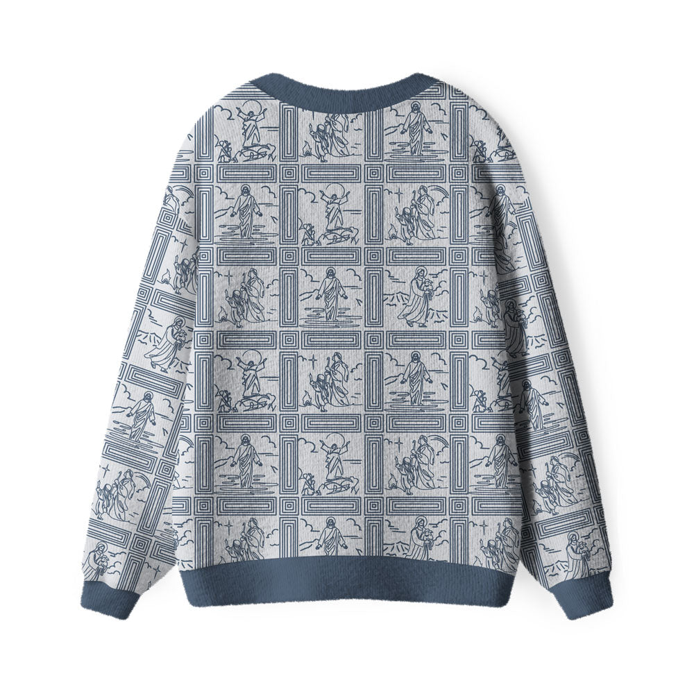 True Story Furry Christian Lightweight Cardigan