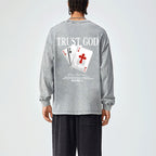 Trust God Washed Long Sleeve T-Shirt