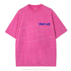 Trust God Christian Puff Printed Washed T-Shirt