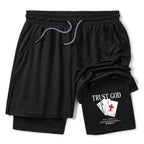Trust God Christian Performance Shorts