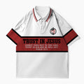 Trust In Jesus Christian Buttoned Polo Jersey