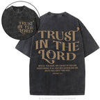Trust In The Lord Christian Washed T-Shirt