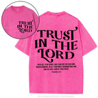 Trust In The Lord Christian Washed T-Shirt