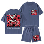 Trust Me God Will Never Fail You Christian Washed T-Shirt & Shorts