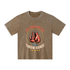 Try Jesus Not Me Cause I Throw Hands Christian Washed T-Shirt