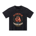 Try Jesus Not Me Cause I Throw Hands Christian Washed T-Shirt