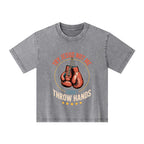 Try Jesus Not Me Cause I Throw Hands Christian Washed T-Shirt