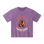 Try Jesus Not Me Cause I Throw Hands Christian Washed T-Shirt