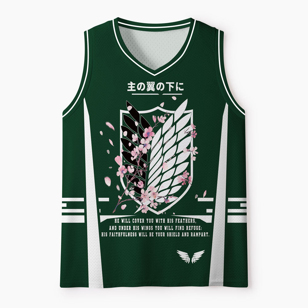 Under God's Wings Christian Mesh Jersey Tank Top