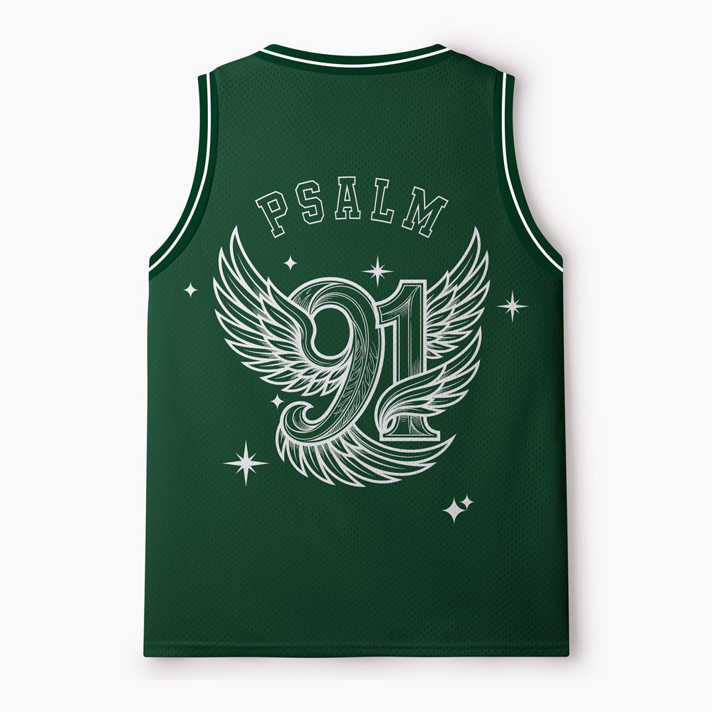 Under God's Wings Christian Mesh Jersey Tank Top