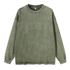 Unprinted Washed Long Sleeve T-Shirt