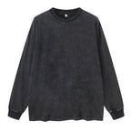 Unprinted Washed Long Sleeve T-Shirt