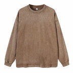 Unprinted Washed Long Sleeve T-Shirt