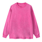 Unprinted Washed Long Sleeve T-Shirt