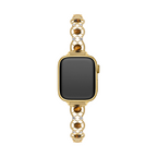 14k Gold / Platinum Plated Interwoven Stone Watch Band for Apple Watch