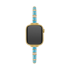 14k Gold / Platinum Plated Enameling Copper Watch Band for Apple Watch