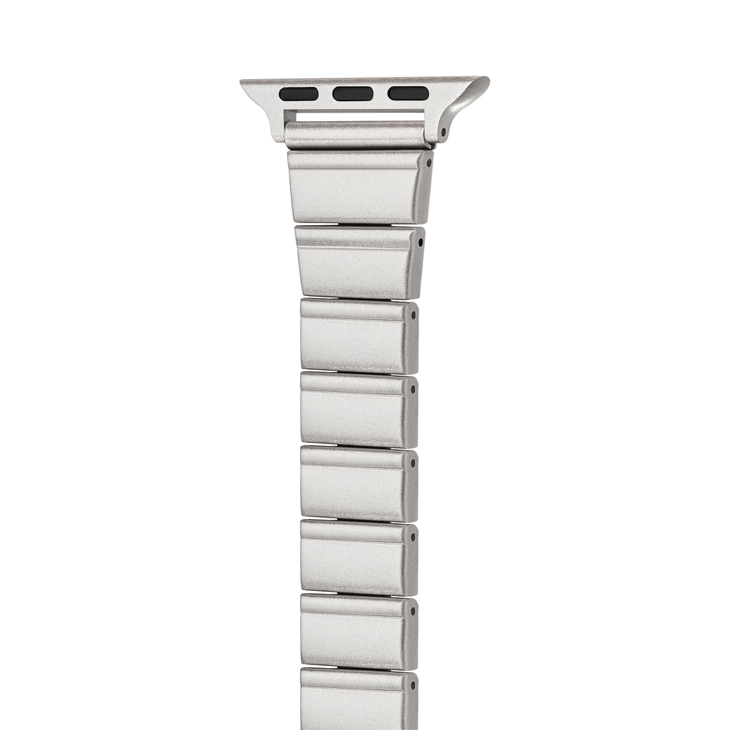 Minimal Modern Brushed Metal Watch Band for Apple Watch