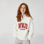 WWJD Christian Half Zip Fleece Sweatshirt