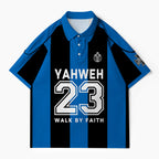 Walk By Faith Christian Buttoned Polo Jersey