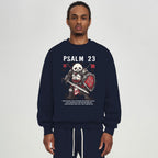 Walk Through The Darkest Valley Panda Warrior Christian Fleece Sweatshirt