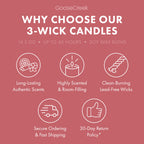Watermelon Lemonade Odor Eliminating 3-Wick Candle