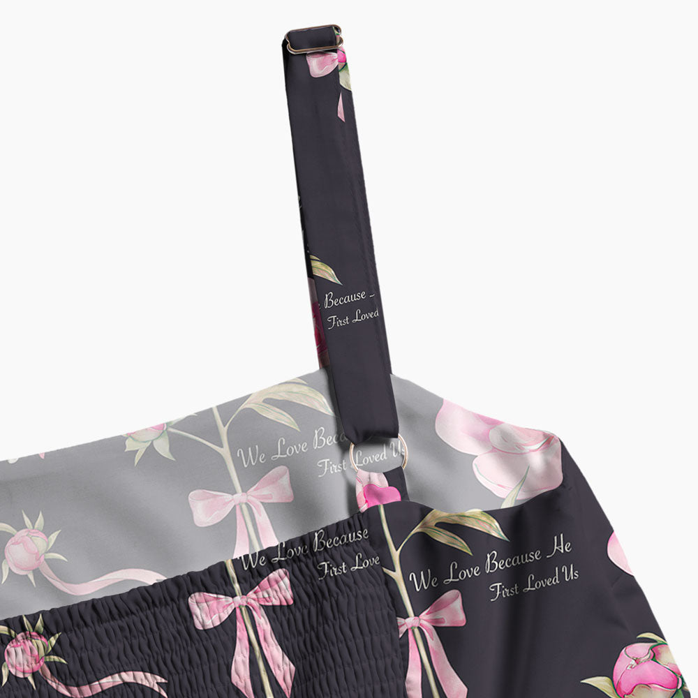 We Love Because He Loved Us First Christian Maxi Dress