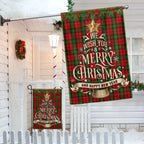 We Wish You A Merry Christmas and Happy New Year Christian Flag