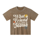 What Friend We Have In Jesus Christian Washed Kid T-Shirt