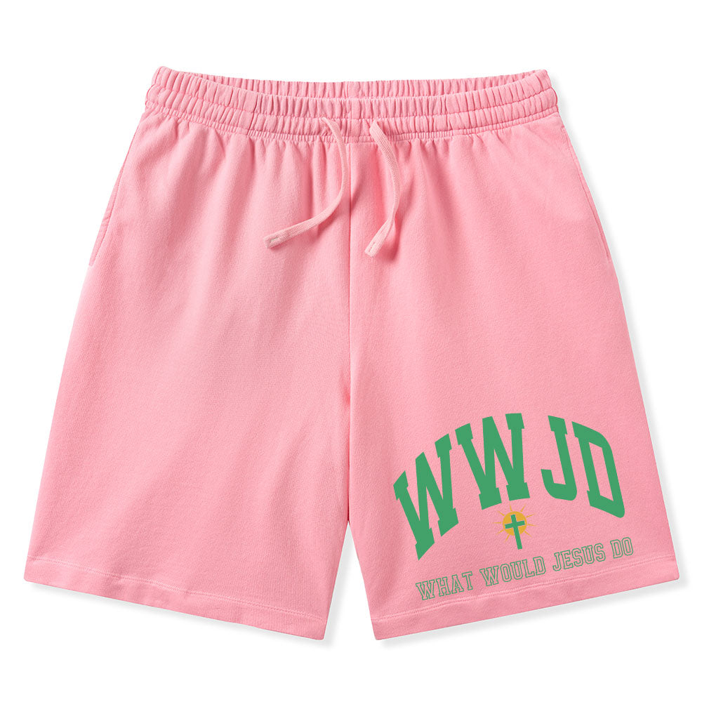 What Would Jesus Do Christian Washed Shorts